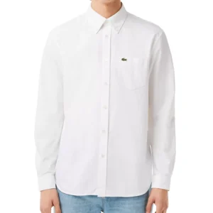 Men's Woven Long Sleeve Button-Down Oxford Shirt