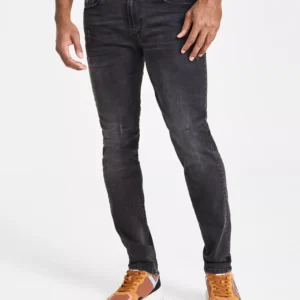 Men’s Distressed Slim Tapered Fit Jeans