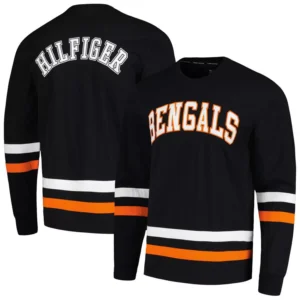 Men's Black/Orange Cincinnati Bengals Nolan Long Sleeve T-Shirt