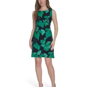 Women's Sleeveless Printed Shift Dress
