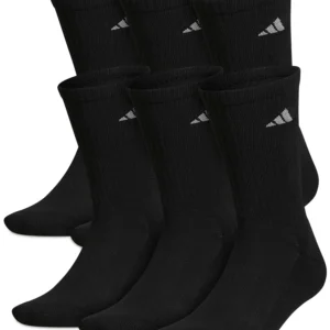 Men's Cushioned Athletic 6-Pack Crew Socks