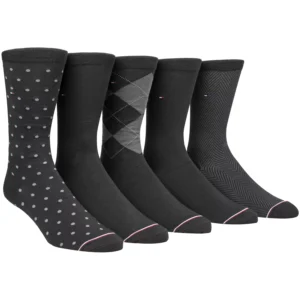 Men's 5-Pk. Assorted Printed Crew Socks