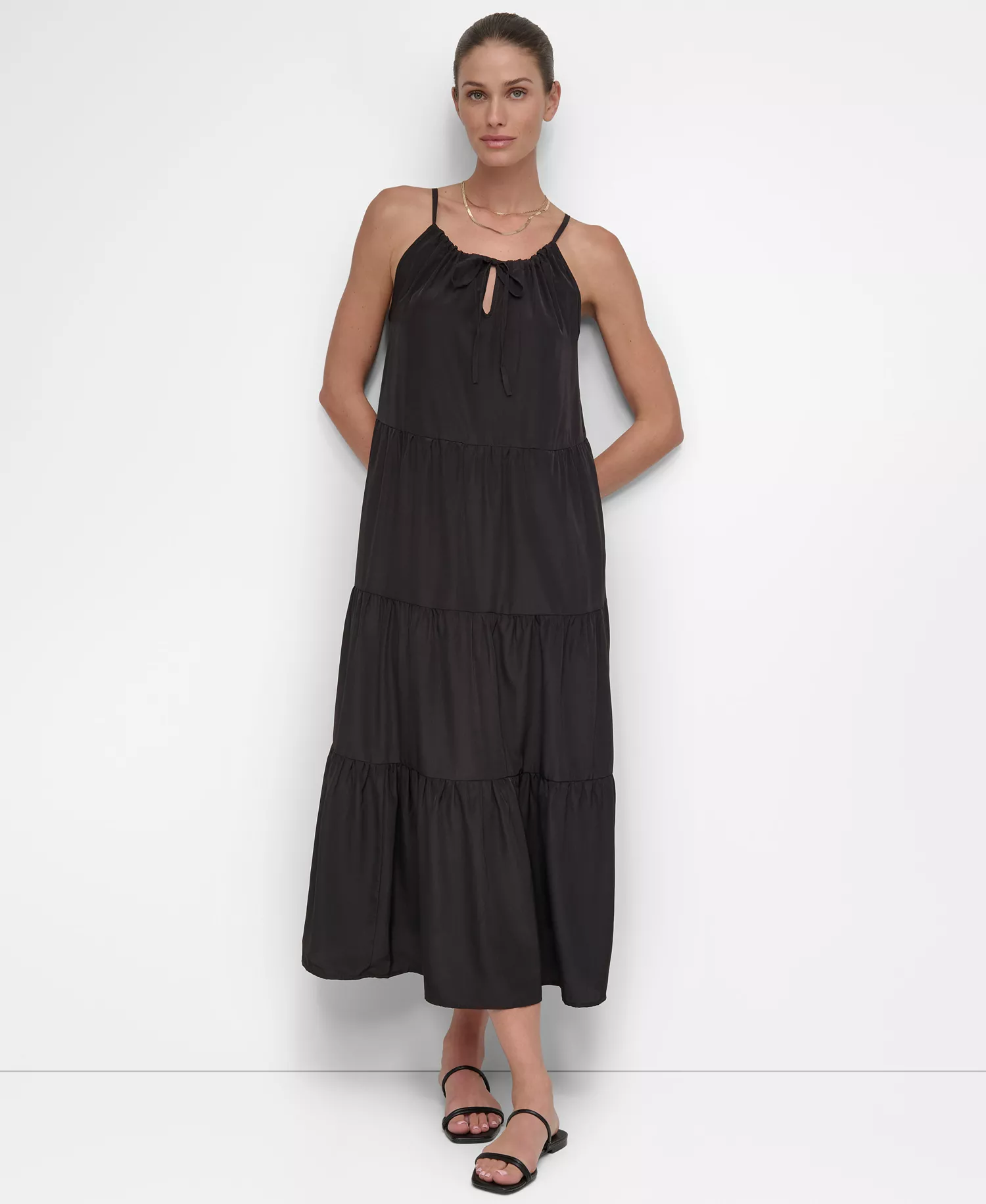 mni-f4bbc20e85f6618c5ec4781ad9747941 Women's Tiered Maxi Dress Swim Cover-Up