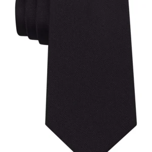 Men's Silver Spun Solid Slim Tie
