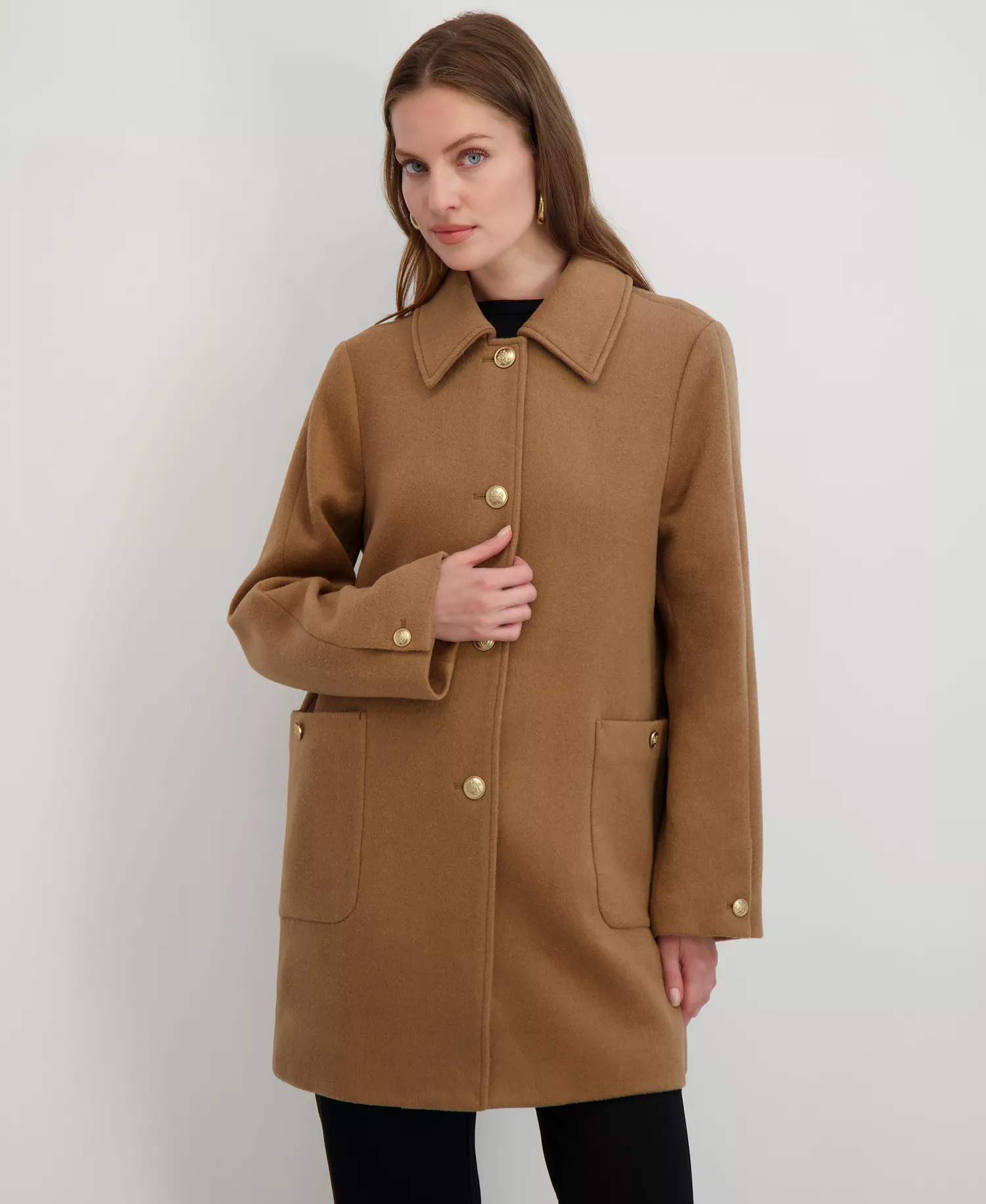 mni-f5cd6270c2e53ecfb15c9ce3404eda27 Women's Collared Single-Breasted Coat
