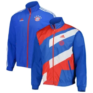 Men's Blue Bayern Munich Team Logo Anthem Full-Zip Jacket