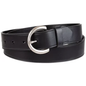 Women's Heat Creased Casual Leather Pant Belt