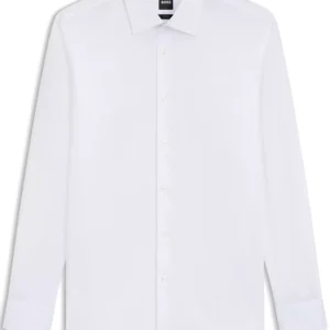 BOSS by Men's Easy-Iron Cotton Poplin Slim-Fit Dress Shirt