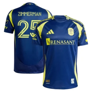 Men's Walker Zimmerman Navy Nashville SC 2025 The Heart Of Nashville Kit Authentic Player Jersey