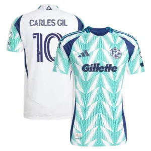 Men's Carles Gil White New England Revolution 2025 Eastern White Pine x Flag of New England Authentic Player Jersey