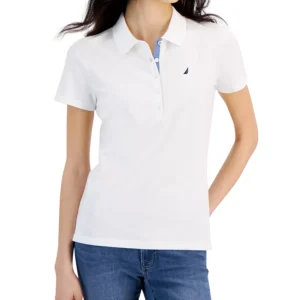 Women's Short-Sleeve Polo-Collar Shirt