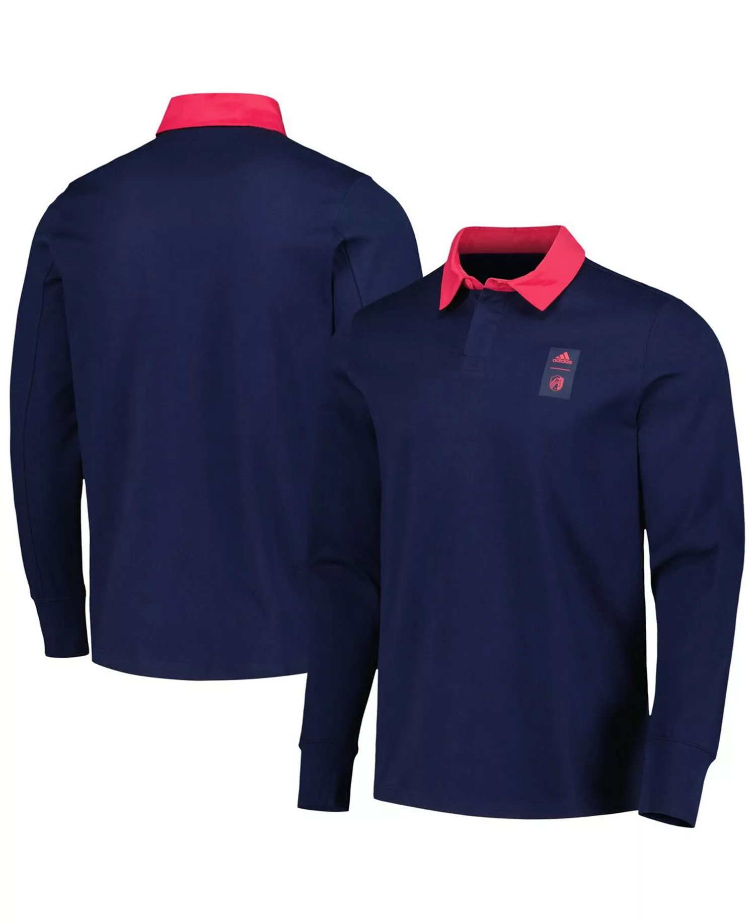 mni-f8260455d4b5dd26a9eb8e565f62bd8e Men's 2023 Player Navy St. Louis City SC Travel Long Sleeve Polo Shirt