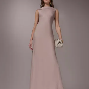 Women's Boat Neck Ball Gown