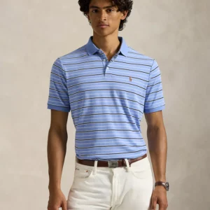 Men's Striped Short-Sleeves Polo Shirt