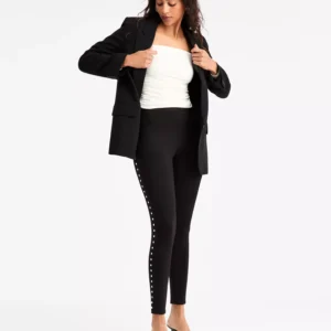 Women's Ponté-Knit Studded Leggings, Macy's Exclusive