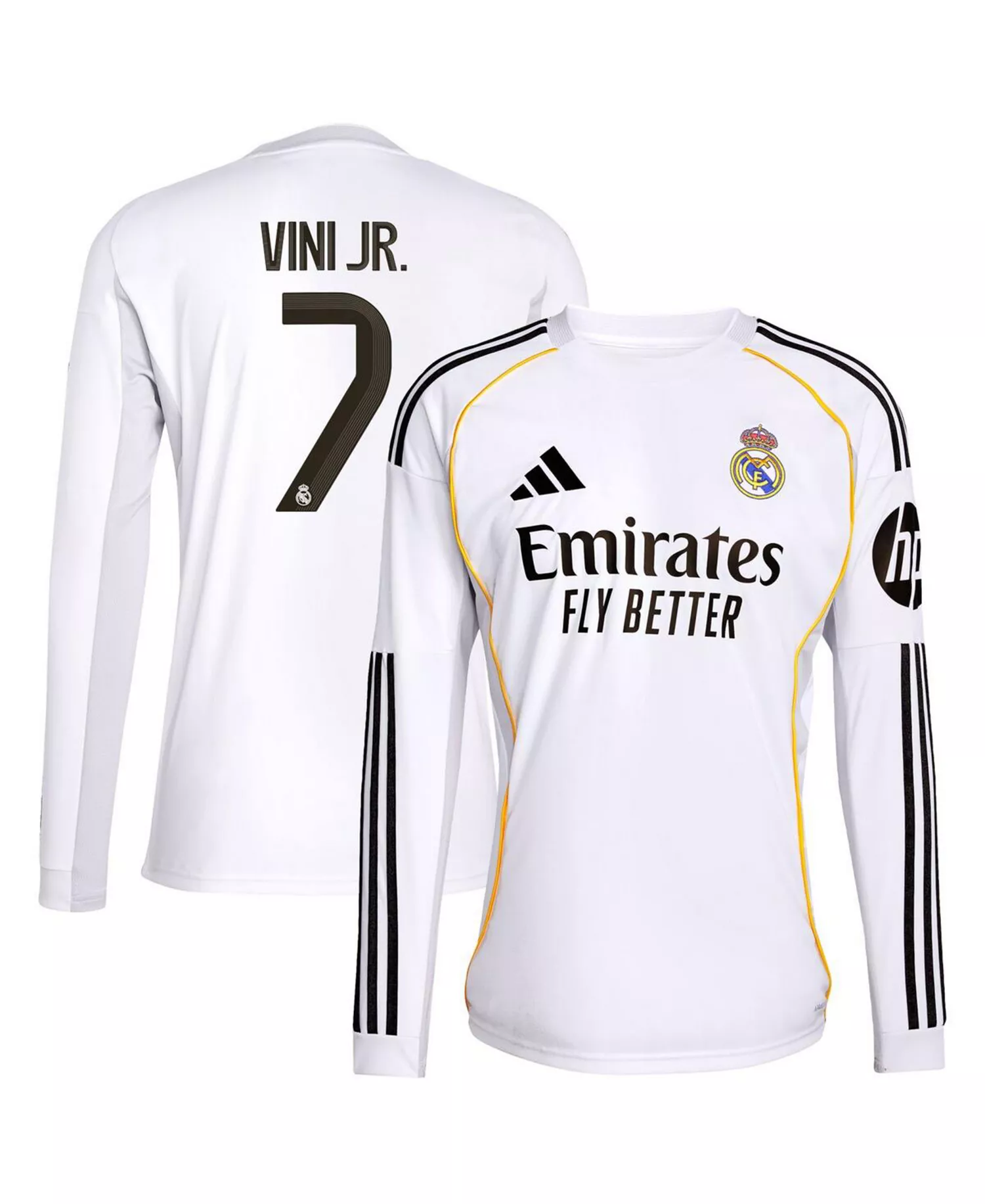 mni-faa0ecef0873b21930b102a91e4fc7ff Men's Vini Jr. White Real Madrid 2025/26 Home Replica Jersey
