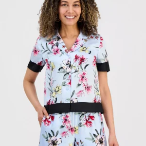 Petite Colorblocked Shirt, Macy's Exclusive
