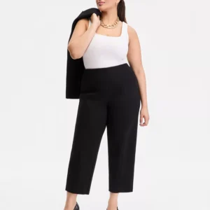 Plus Size High Rise Pull-On Ponte Pants, Macy's Exclusive