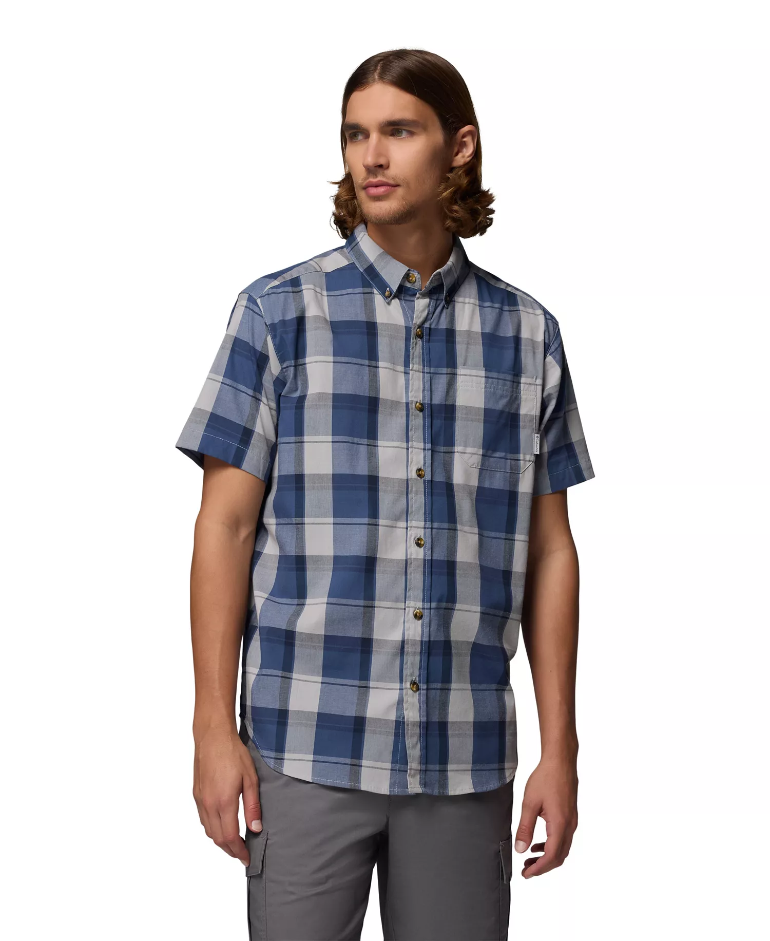 mni-fbb11f533599a329f7818f53e9db2aeb Men's Rapid Rivers Short-Sleeve Plaid Shirt
