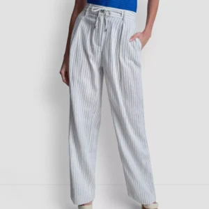 Women's Striped Wide-Leg Pants