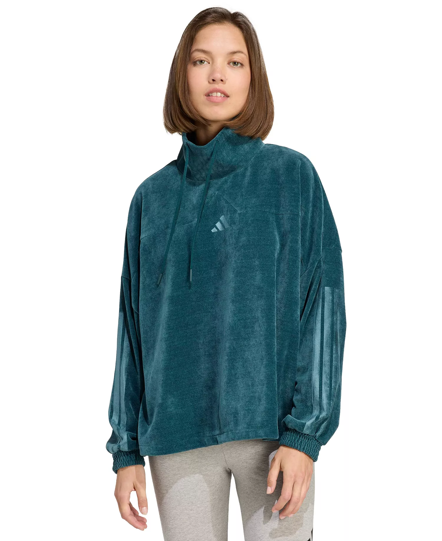 mni-fbed5f1b0e733e699d5de5c9fc06479b Women's Tiro Velour High Neck Sweatshirt