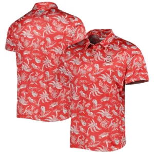 Men's Scarlet Ohio State Buckeyes Super Terminal Tackle Omni-Shade Polo Shirt
