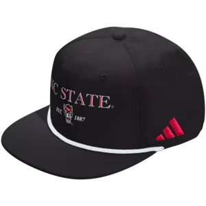 Men's and Women's Black NC State Wolfpack Seasonal Rope Adjustable Hat