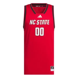 Men's 00 Red NC State Wolfpack Replica Swingman Jersey