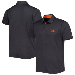 Men's Black Oregon State Beavers Tech Trail Omni-Shade Polo Shirt