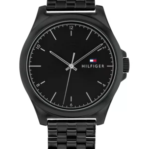 Men's Quartz Black Stainless Steel Watch 42mm