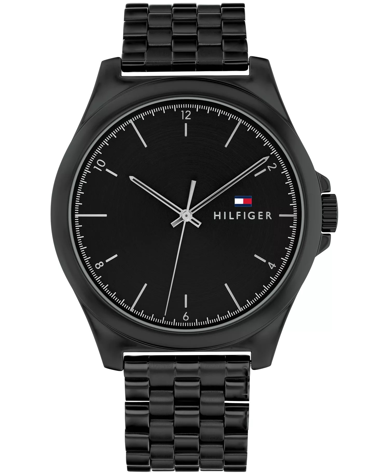 mni-fe23851c0c6537c3133b3e12db3245d0 Men's Quartz Black Stainless Steel Watch 42mm