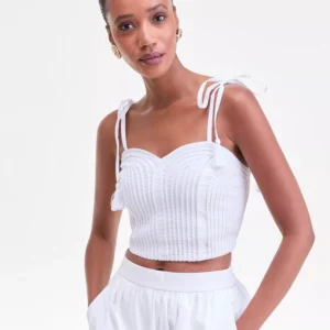 Women's Sweetheart Neckline Tie-Strap Tank Top, Macy's Exclusive