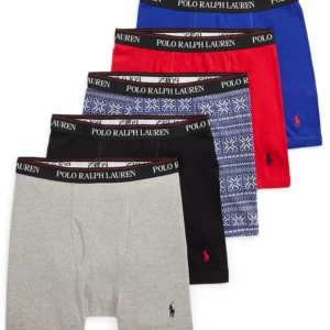 Men's 5-Pack Classic Boxer Brief Set