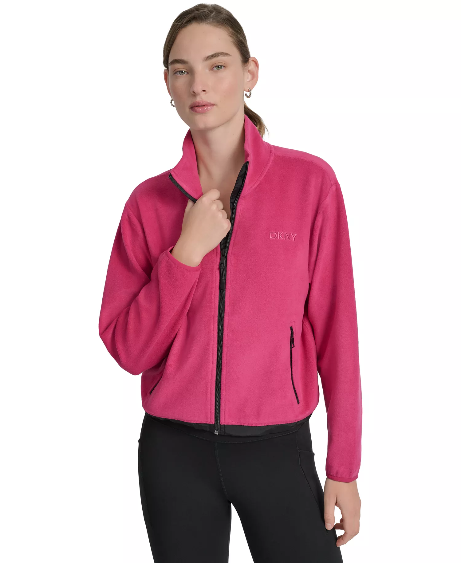 mni-ff13d0f202419f05265935e85bbe383d Women's Zippered Fleece Jacket — изображение 3