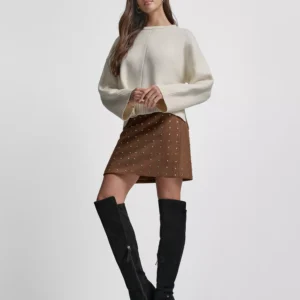 Women's Embellished Mini Skirt