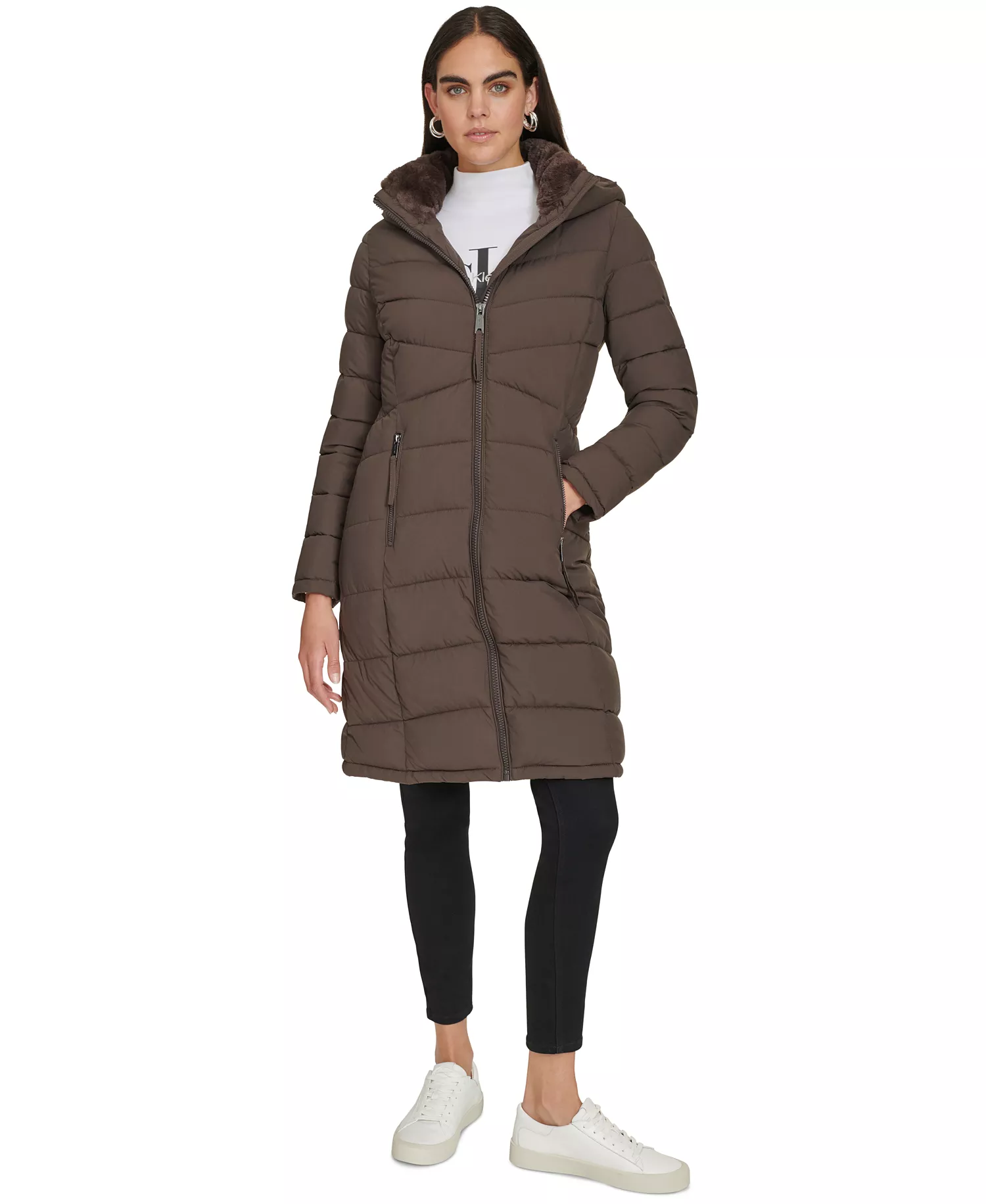 mni-ff4c65435a5bd4e5079781374ef288ec Women's Hooded Puffer Coat — изображение 3