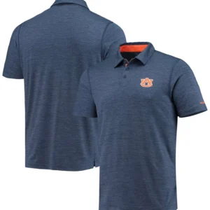 Men's Navy Auburn Tigers Tech Trail Omni-Shade Polo Shirt