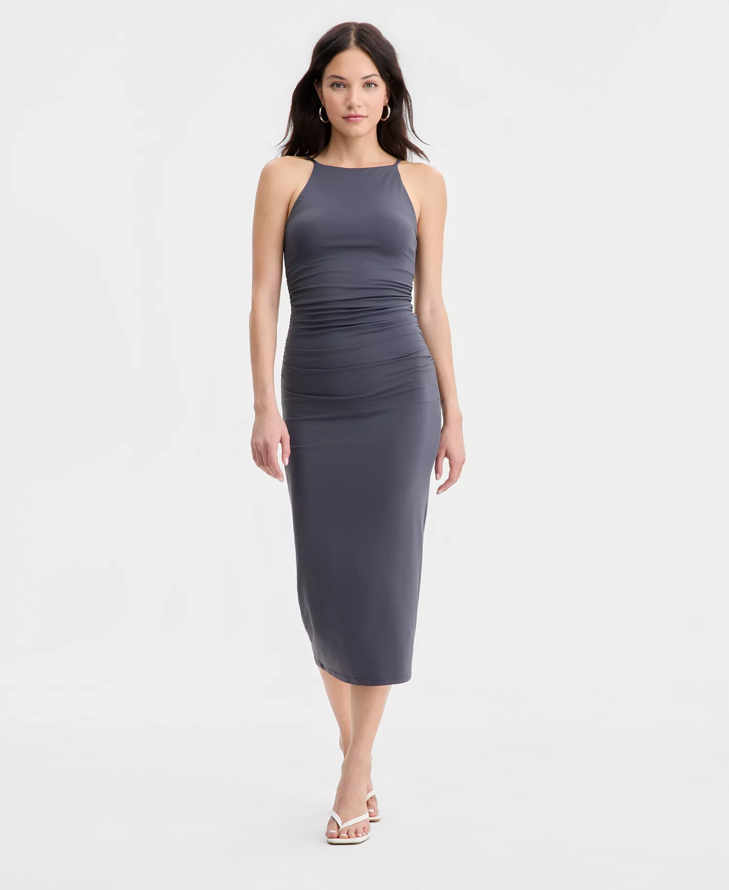mni-ffd736afd6842d5a98d618e18f900956 Women's Halter Bodycon Midi Dress, Macy's Exclusive