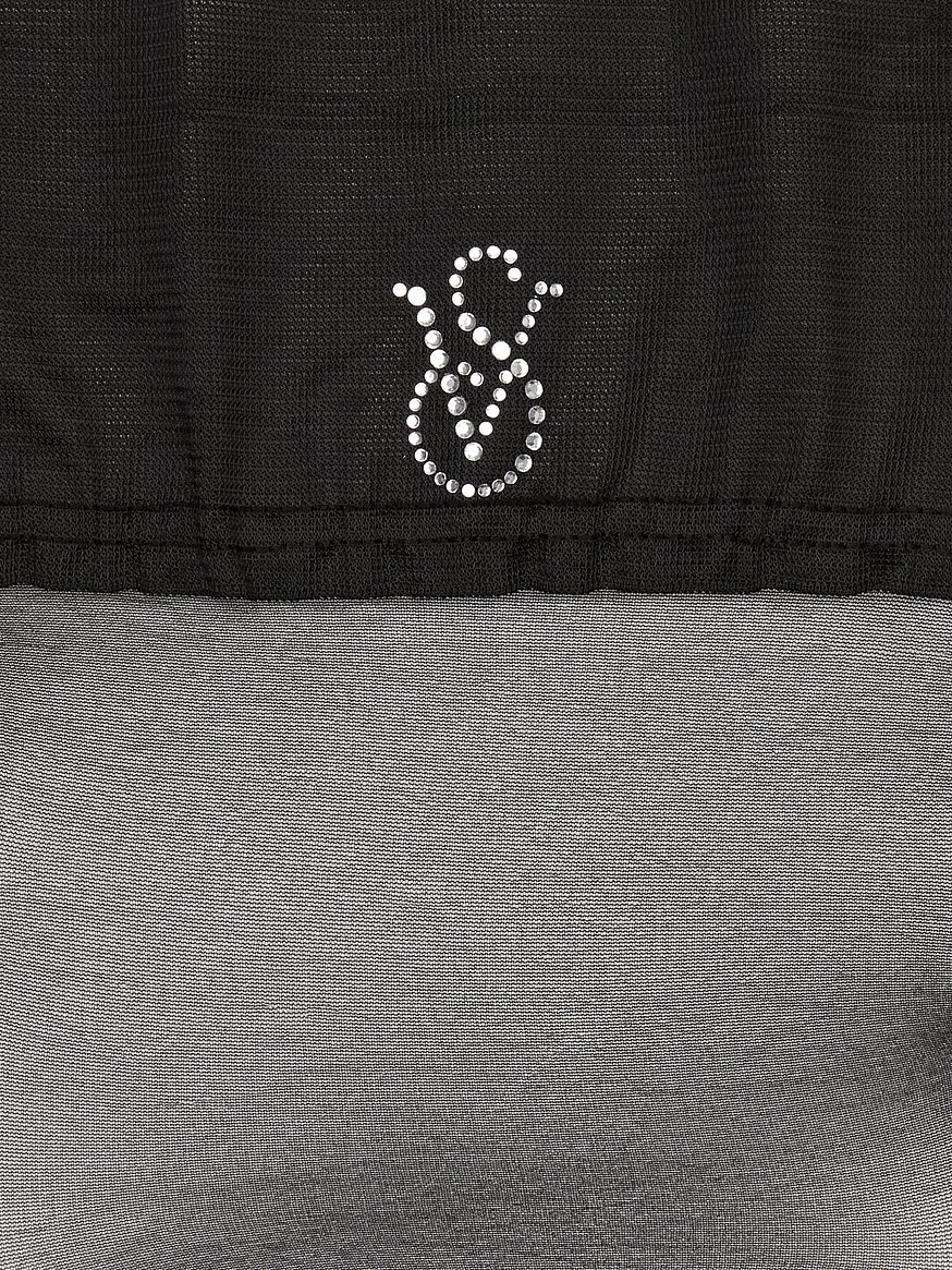 crystal logo thigh highs crystal logo thigh highs