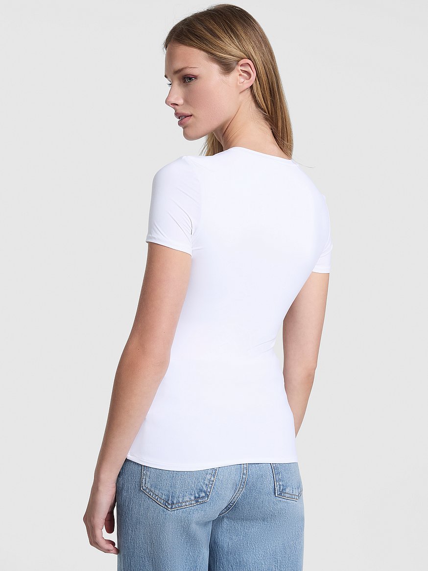 pink base stretch™ short sleeve tee pink base stretch™ short sleeve tee