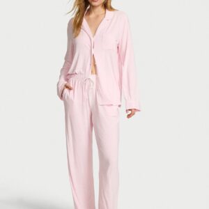 sosoft modal™ ribbed long pajama set