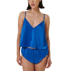 faye luxury satin cami and short set