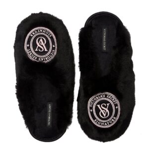 closed toe faux fur slippers