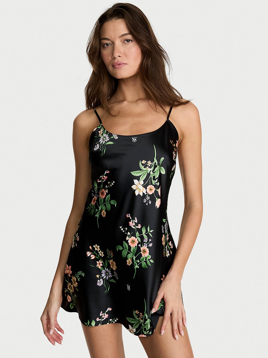 signature satin mini slip signature satin mini slip