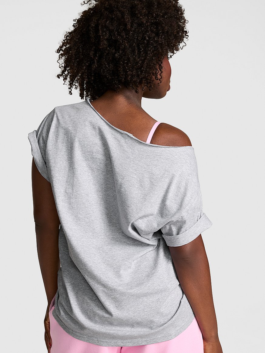 campus cotton™ off the shoulder tee campus cotton™ off the shoulder tee