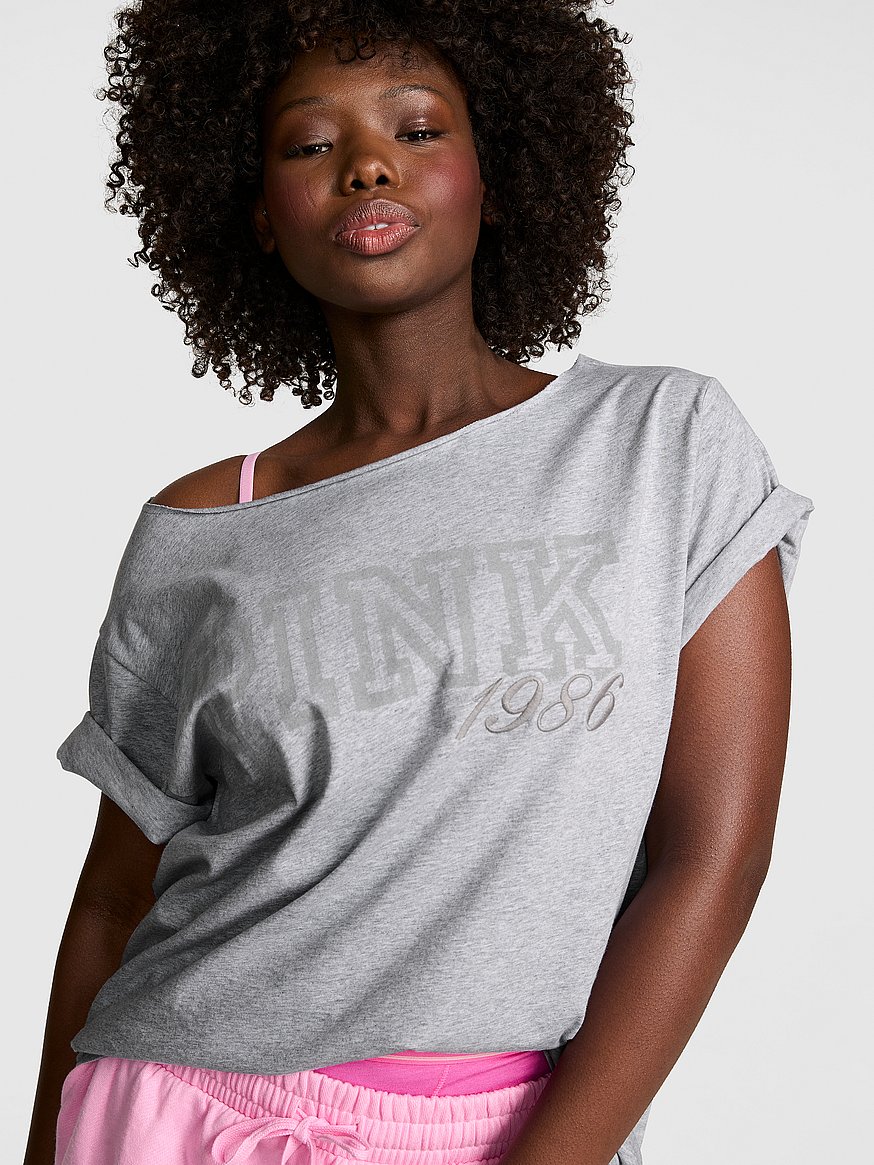 campus cotton™ off the shoulder tee campus cotton™ off the shoulder tee