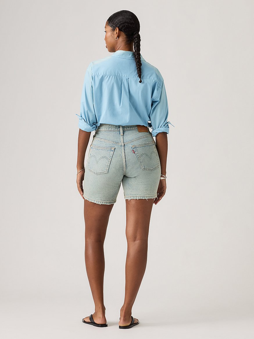 levi's® women's 501® mid thigh shorts levi's® women's 501® mid thigh shorts