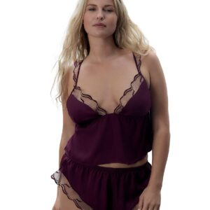 marabel luxury satin cami and short set