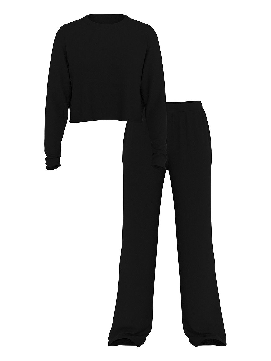sosoft™ modal wide rib long lounge set sosoft™ modal wide rib long lounge set