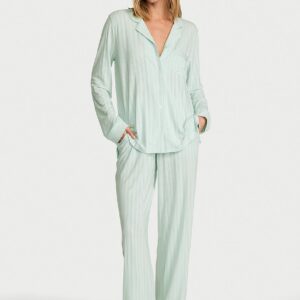 sosoft modal™ ribbed long pajama set